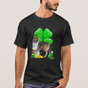 T-shirt Collie Dog Lucky Charm St. Patrick's Day Party Out