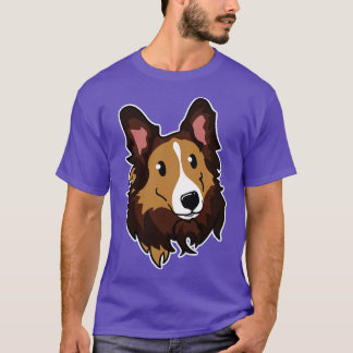 T-shirt Collie Face