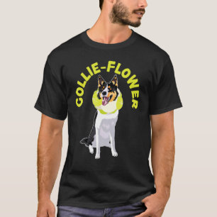 T-shirt Collie Flower Chien Chien Chien Chien Chien Chien 