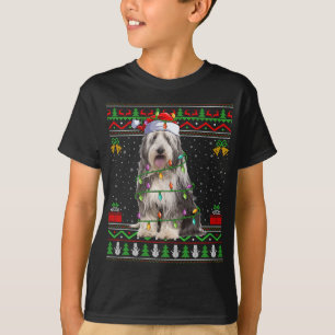 T-shirt Collie harcelé Amoureux des chiens Père Noël Colli
