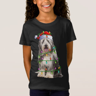 T-Shirt Collie harcelé Amoureux des chiens Xmas Père Noël