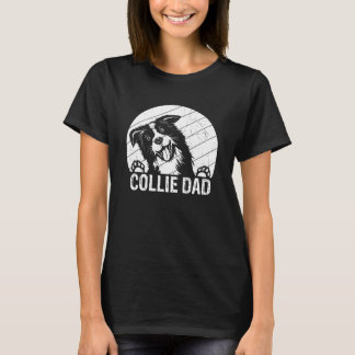 T-shirt Collie papa collie chiens papa chiens papa chiens 
