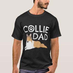T-shirt Collie Papa mignon Chien Chien Chien Chien Chien C