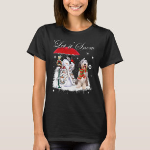 T-shirt Collie Père Noël Chien Chien Noël Snowman Xmas Pa