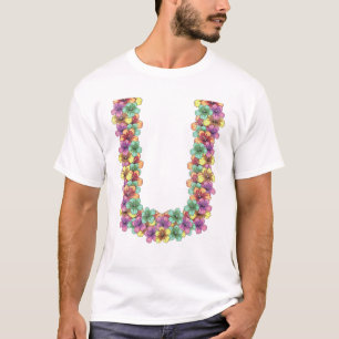 T-shirt Collier de fleurs tropical Hawaïen