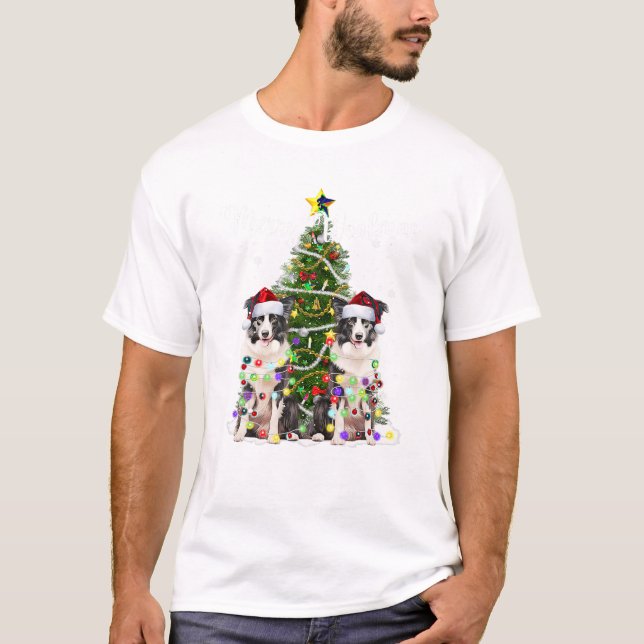T-shirt Collier frontalier Arbre de Noël (Devant)