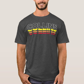 T-shirt Collins Prénom Drôle Vintage Sunset Collins gi