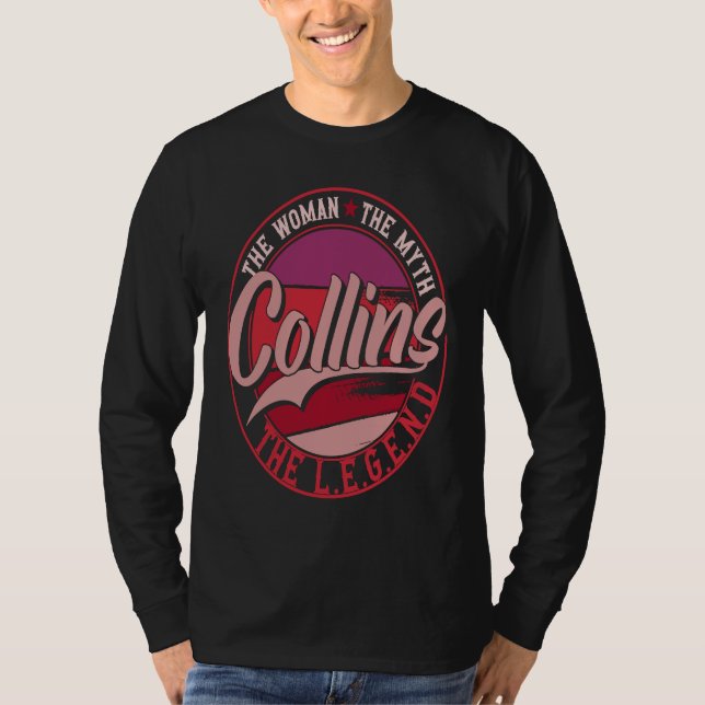 T-shirt Collins the Lady of Myth the Legend (Devant)