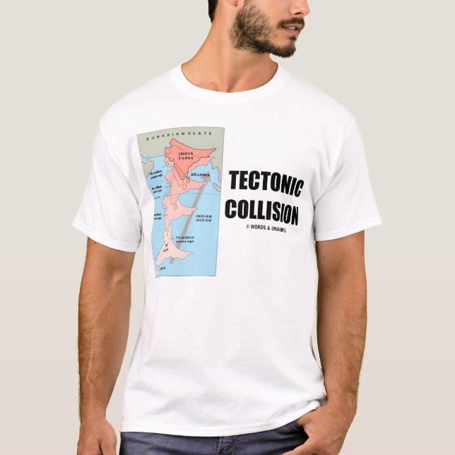 T-shirt Collision tectonique (Himalaya) (Devant)