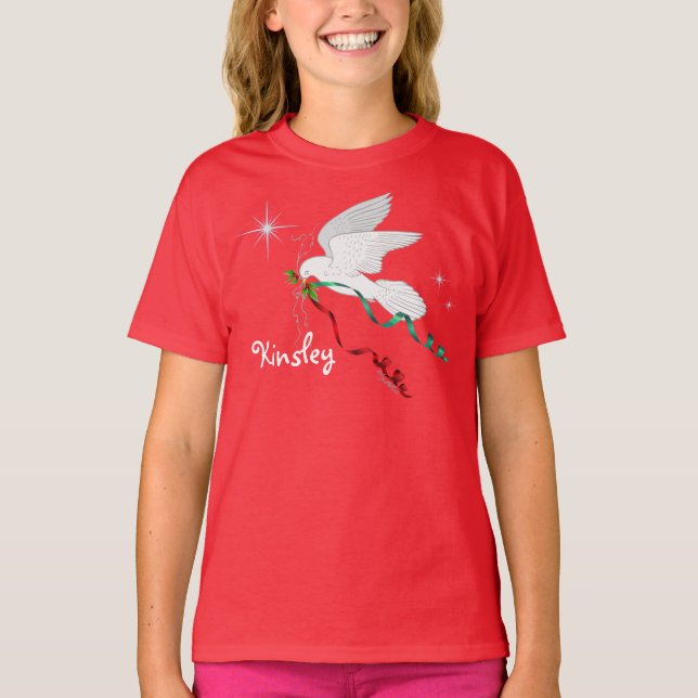 T-shirt Colombe blanche (Devant)