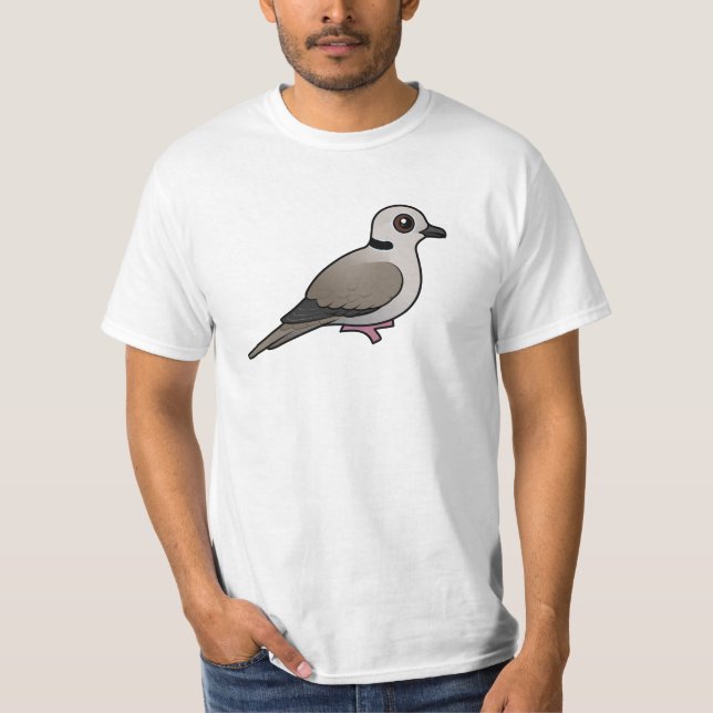 T-shirt Colombe colletée par Eurasien de Birdorable (Devant)
