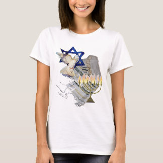 T-shirt Colombe, Tallit et Menorah B
