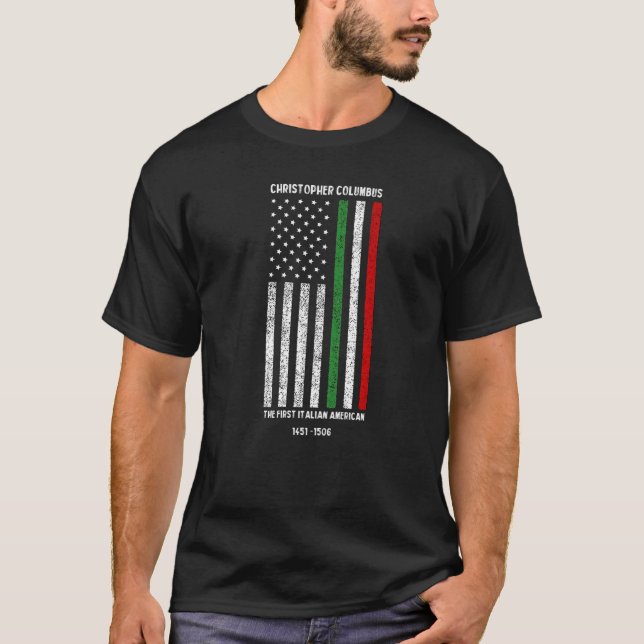 T-shirt colombes cadeaux de jour Christophe Colomb Le prem (Devant)
