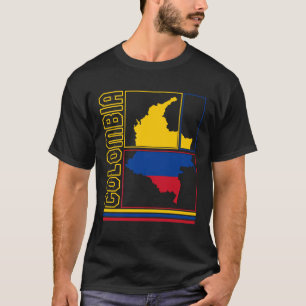 T-shirt Colombia Map Shirt, Colombia Tee, Don Pour