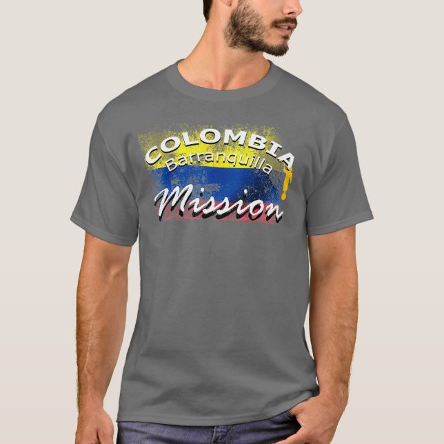 T-shirt Colombie Barranquilla Mormon LDS Mission Don (Devant)
