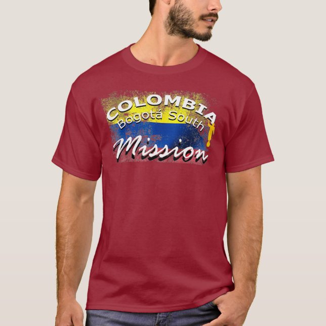 T-shirt Colombie Bogota South Mormon LDS Mission Cadeau (Devant)
