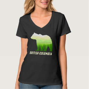 T-shirt Colombie-Britannique Grizzly dans la forêt du Cana