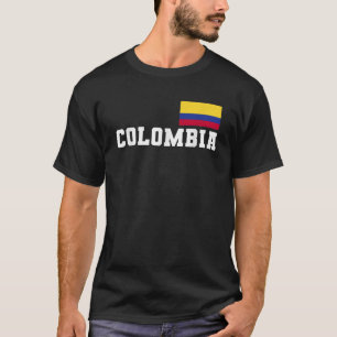 T-shirt Colombie Clean Small Flag Patrie Soutien du pays S