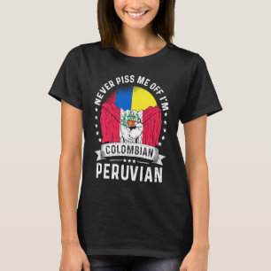 T-shirt Colombie Drapeau Pérou Humour de la fierté citoyen