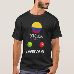 T-shirt Colombie Drapeau Souvenir La Colombie Appelle