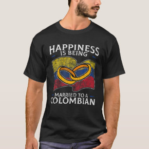 T-shirt Colombie Mariage Patrimoine Colombien Drapeau Mari