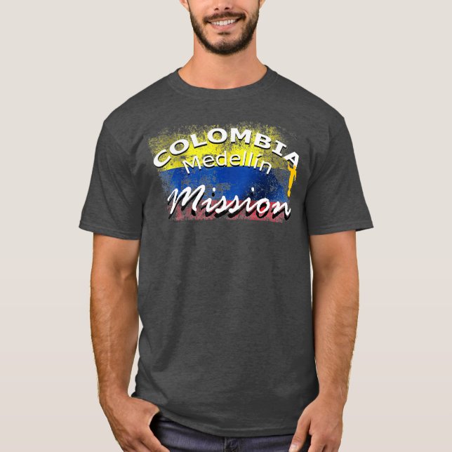 T-shirt Colombie Medellin Mormon LDS Mission missionnaire (Devant)