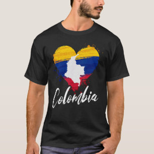 T-shirt Colombie Nationale Drapeau Nationale Colombienne H