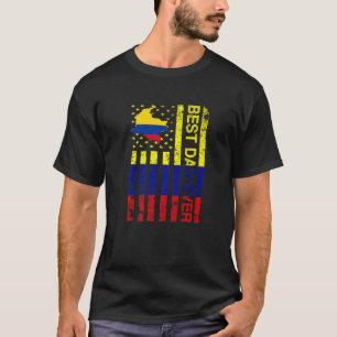 T-shirt Colombien Papa Colombie Fête des pères américaine