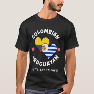 T-shirt Colombien Uruguayen Qu'est-ce qu'on n'aime pas Cœu