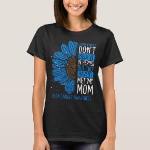 T-shirt Colon Cancer Awareness Ribbon Maman Guerrier