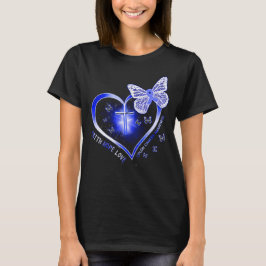 T-shirt colon cancer croix-cadeau guerrier
