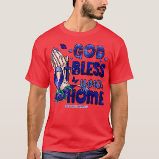 T-shirt Colon Sensibilisation Dieu bénisse la foi espéranc