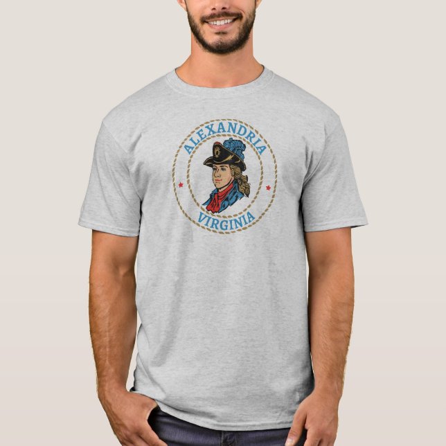 T-shirt Colonial Alexandria Virginia (Devant)