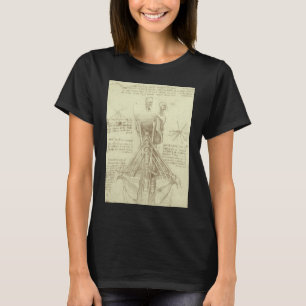 T-shirt Colonne de colonne vertébrale de l'anatomie humain