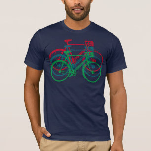 T-shirt color bicycles