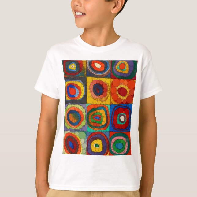 T-shirt Color Study, Infinity Dots par Wassily Kandinsky (Devant)