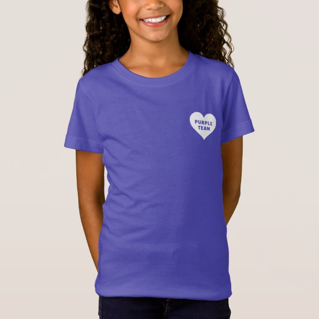 T-Shirt Color War Purple Team Shirt (Devant)