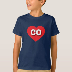 T-shirt Colorado Coeur rouge - J'aime CO