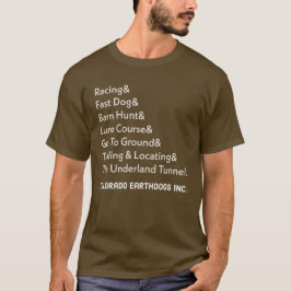 T-shirt Colorado Earthdog Inc Événements
