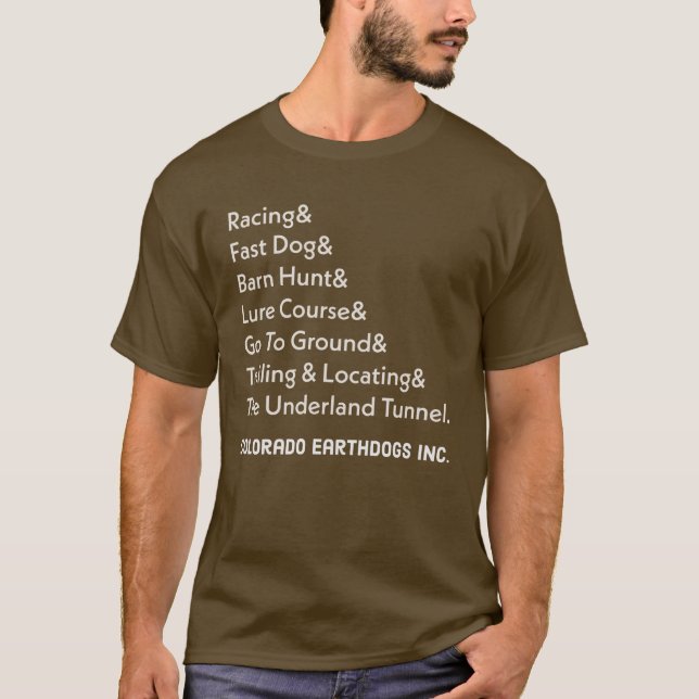 T-shirt Colorado Earthdog Inc Événements (Devant)
