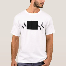 T-shirt Colorado heartbeat design unisex