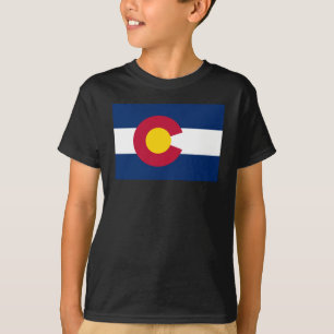 T-shirt Colorado : le drapeau du centième État des États-U
