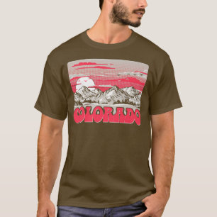 T-shirt Colorado Montagnes Vintages des années 80 Retro Gr