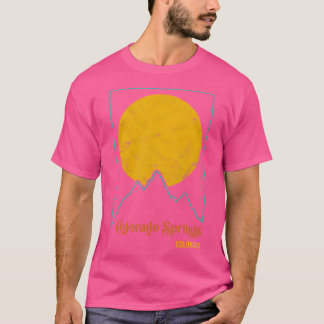 T-shirt Colorado Springs Mountains Colorado Vintage Randon