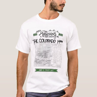 T - Shirt Colorados 14ers Fourteeners - die Berge