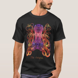 T-shirt Colorant octopus Tie Dye - Orange violet Vintage c
