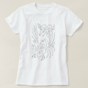 T-shirt Coloration tropicale de ketmie