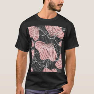 T-shirt Coloré abstrait, motif artistique transparent.