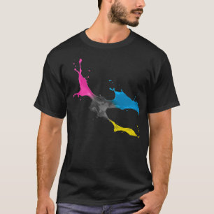 T-shirt coloré de baisses