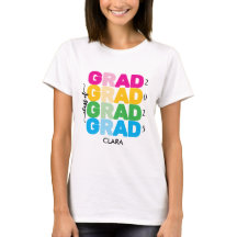 Coloré et customisé Nom et Année Grad